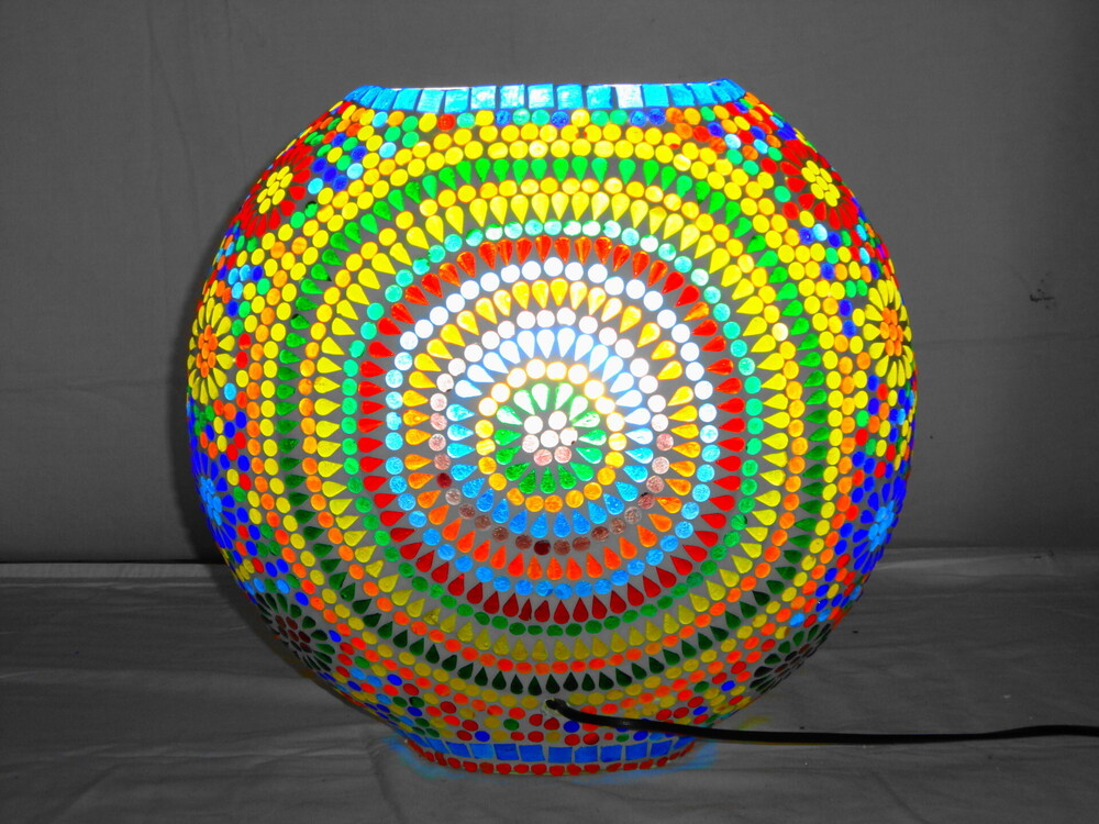 GGE 94 Mosaic Glass Floor Lamp