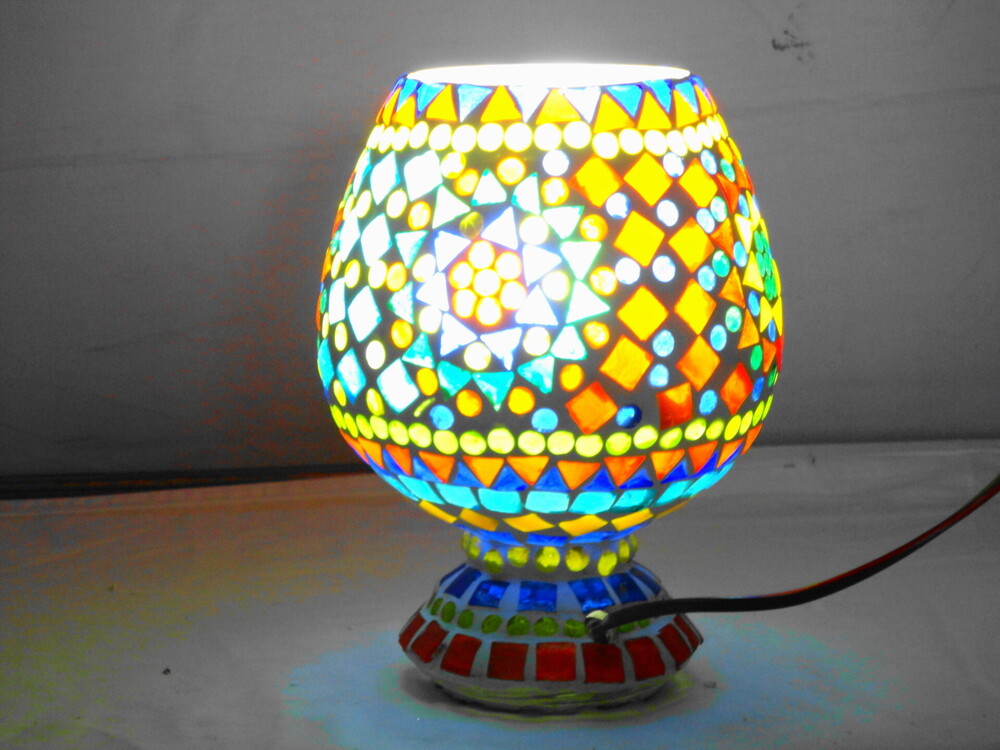 GGE 99 Mosaic Glass Floor Lamp
