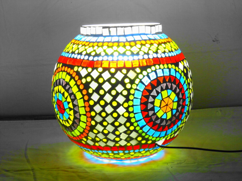 GGE 100 Mosaic Glass Floor Lamp