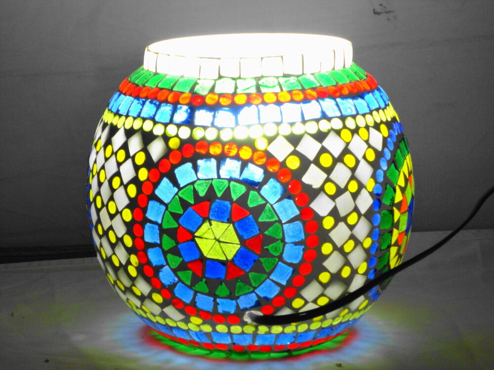 GGE 101 Mosaic Glass Floor Lamp