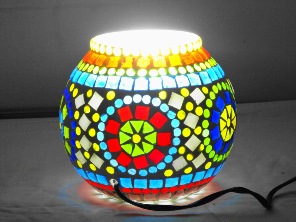 GGE 102 Mosaic Glass Floor Lamp