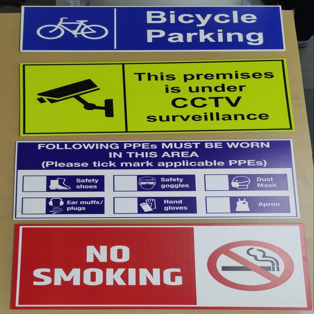 Machine Instruction Plate Printing