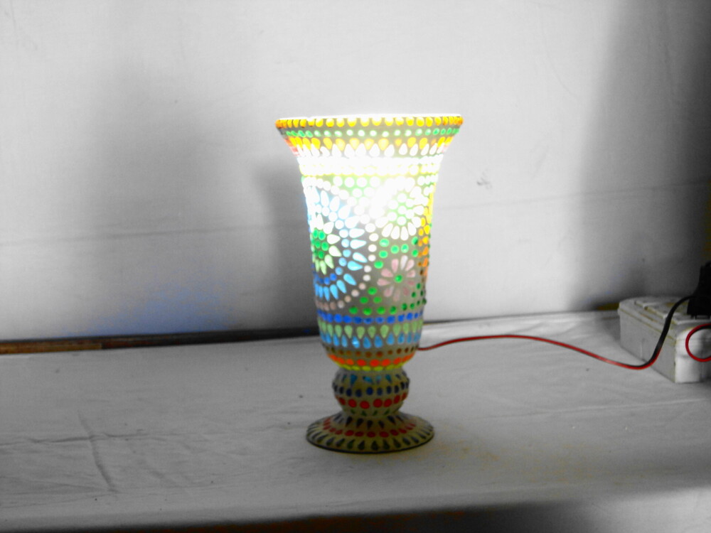 GGE 113 Mosaic Glass Floor Lamp