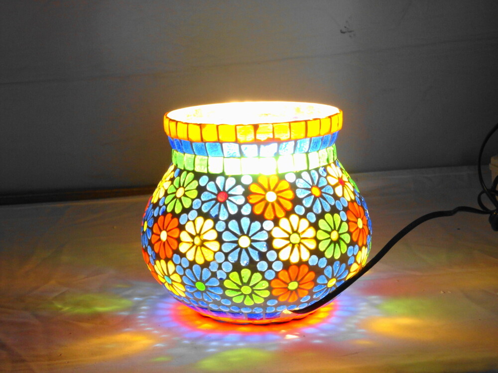 GGE 106 Mosaic Glass Floor Lamp