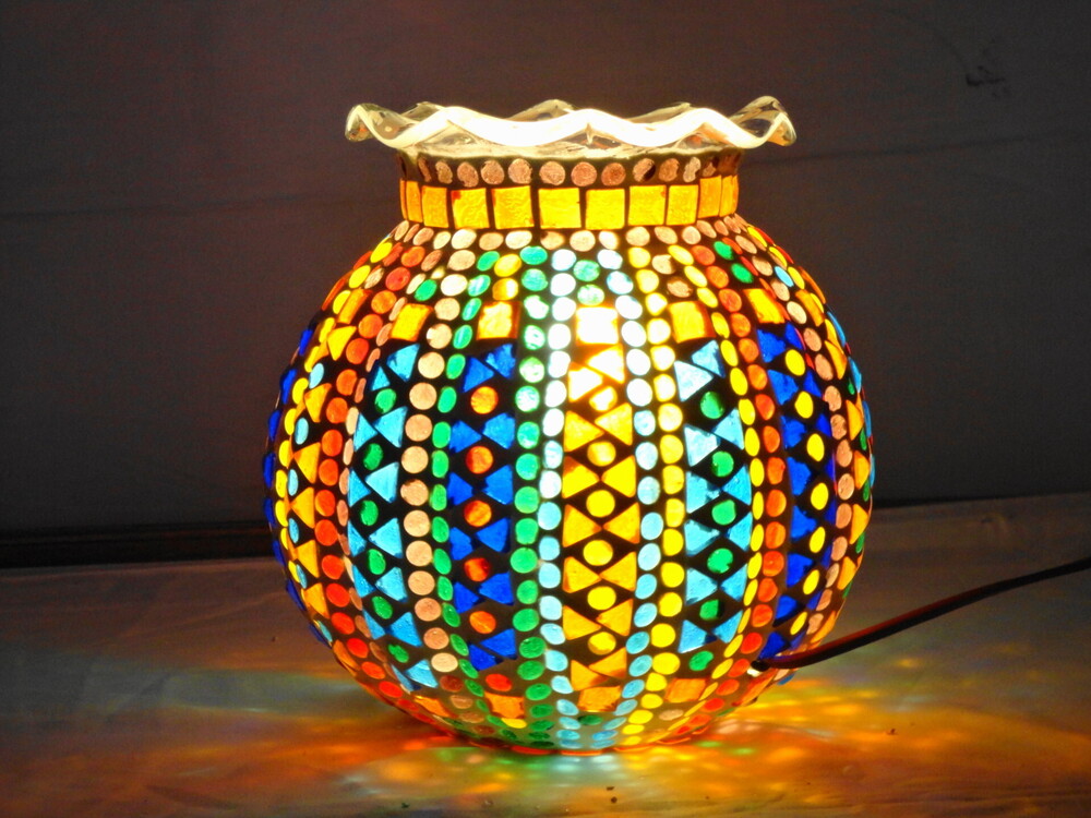 GGE 116 Mosaic Glass Floor Lamp