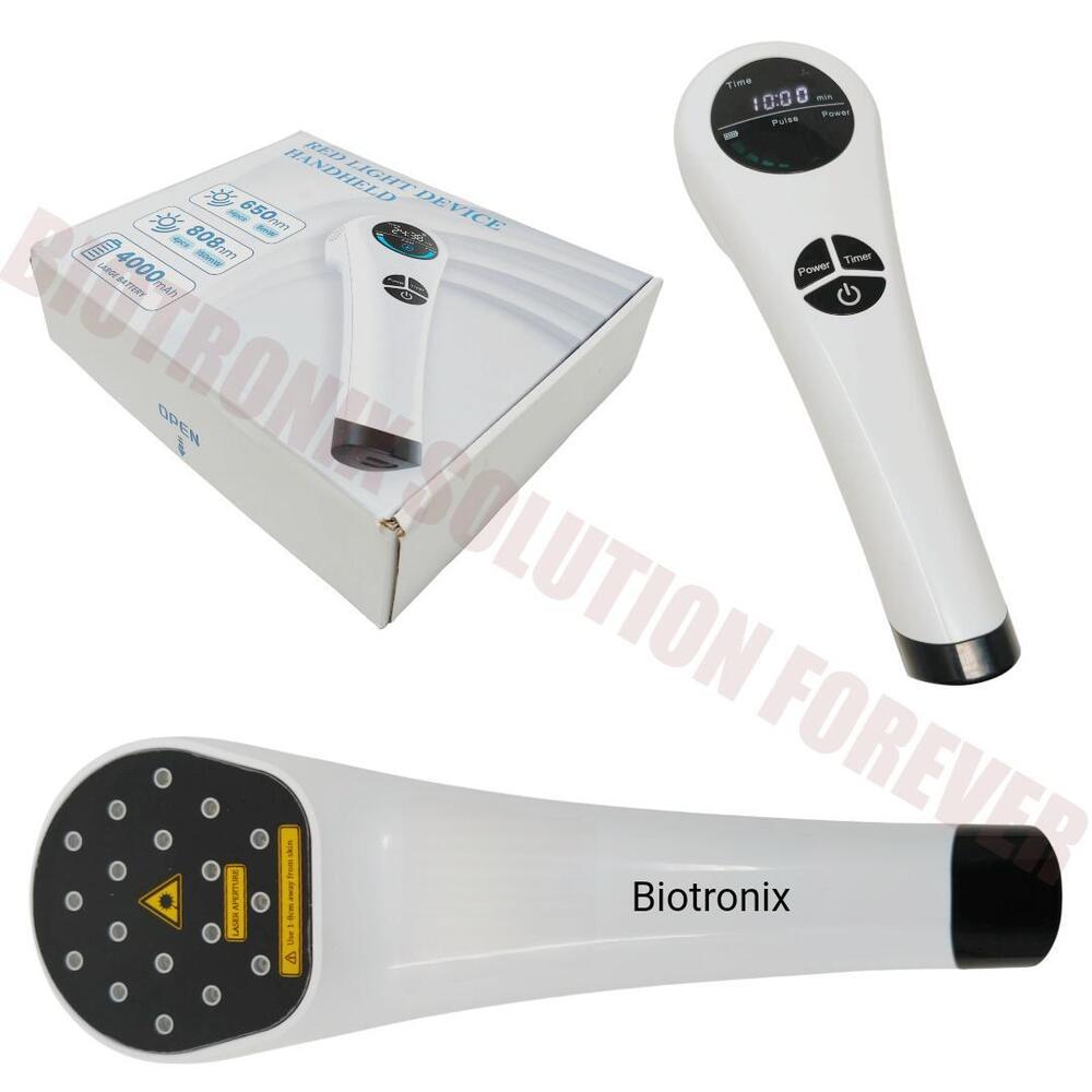 Home & Clinic Use Laser Therapy Machine with Safety Goggles and Rechargeable Battery