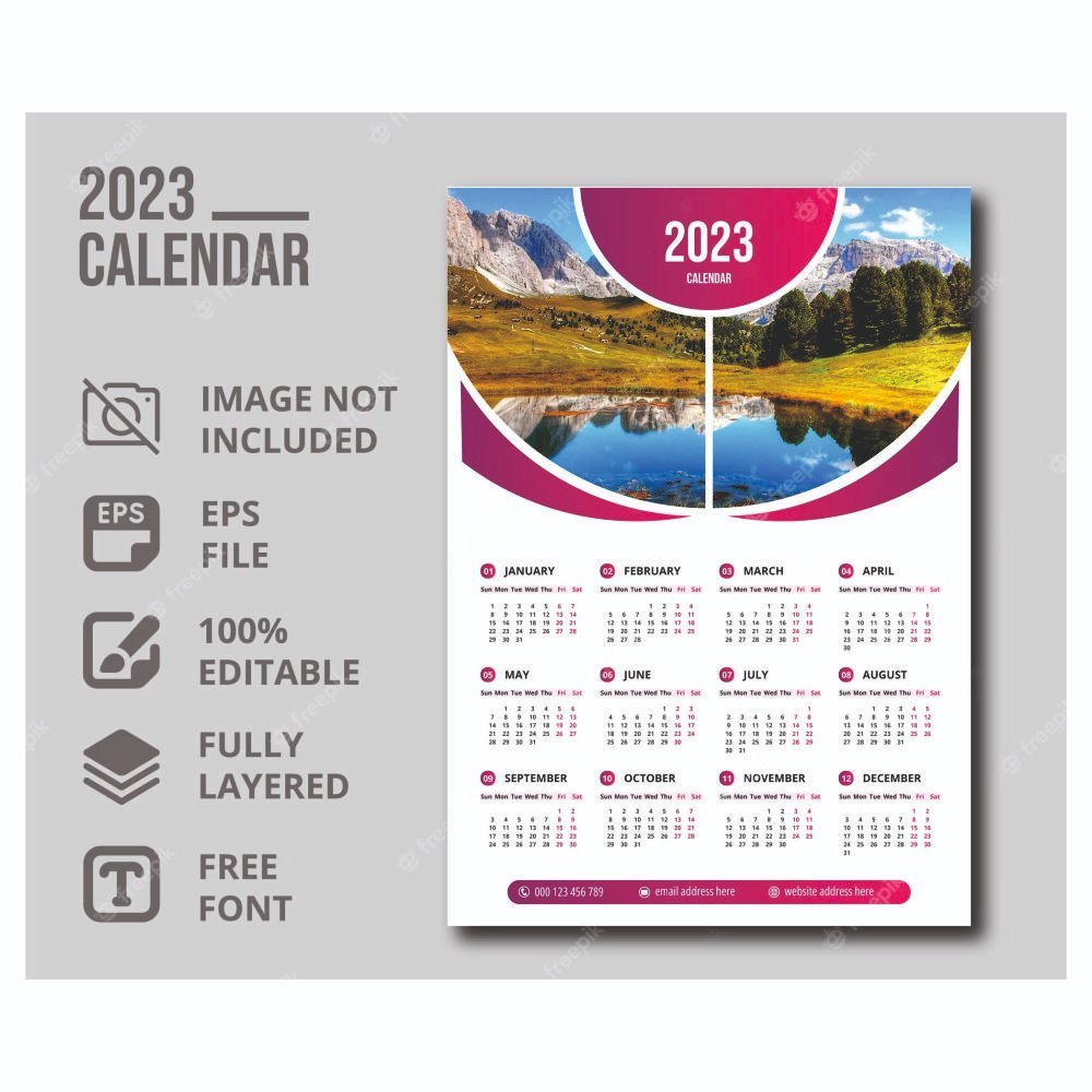 Single Page Calender