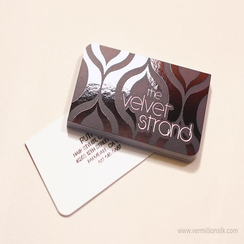 Uv Printed Velvet Embossed Visiting Cards