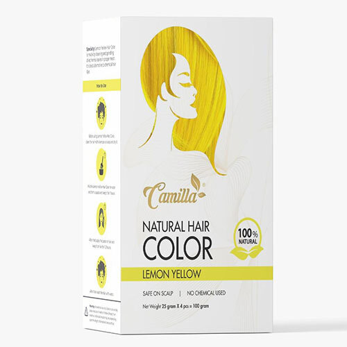 Lemon Yellow Natural Hair Color