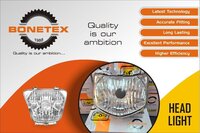 Motorcycle Head Light - Color: White