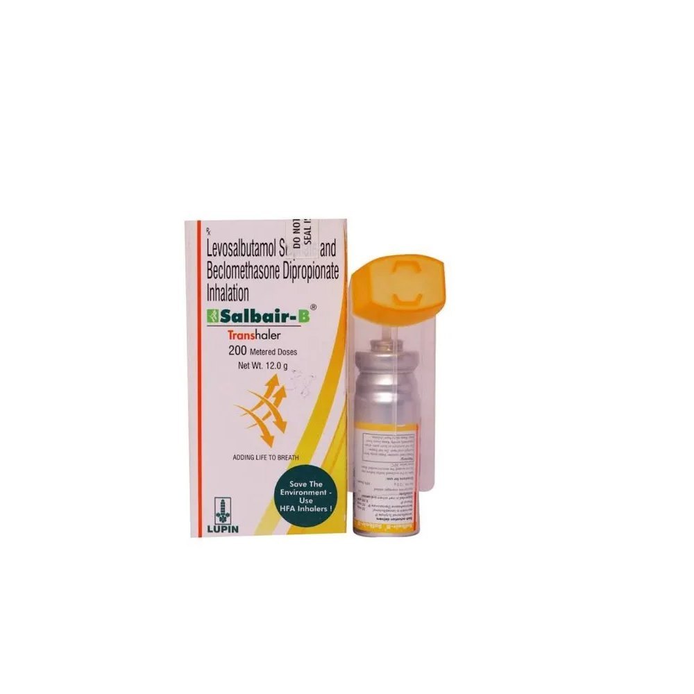 Salbair-B Salbutamol 100mcg+Beclometasone 50mcg Inhaler
