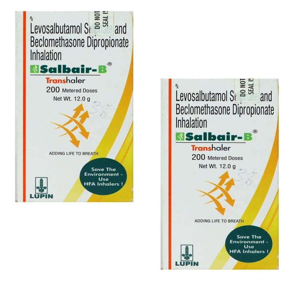 Salbair-B Salbutamol 100mcg+Beclometasone 50mcg Inhaler