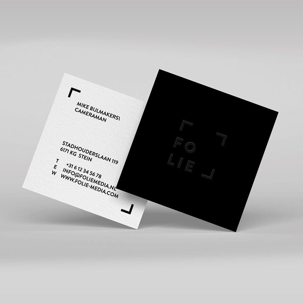 Square Cut Visiting Cards