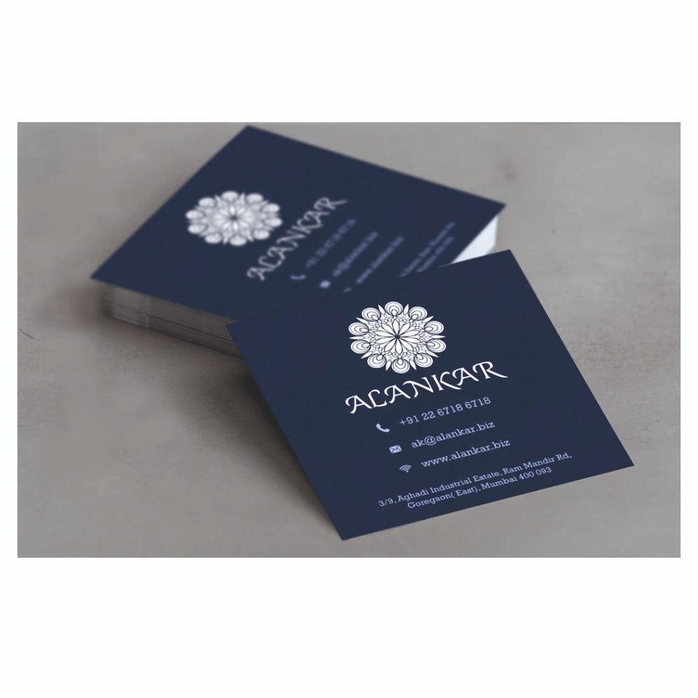 Square Cut Visiting Cards