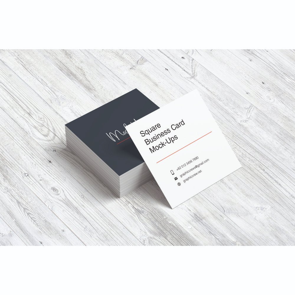 Square Cut Visiting Cards