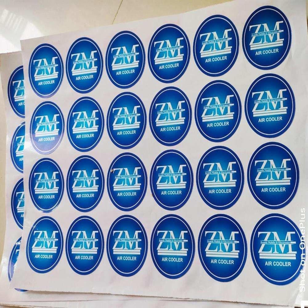 Cooler sticker printing