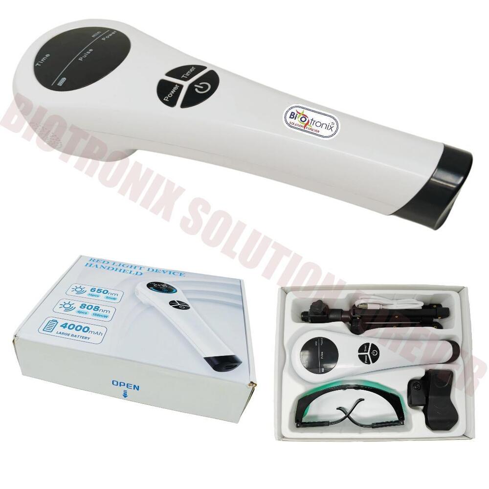 Dual Light Laser Therapy Device with Safety Goggles & Adjustable Stand