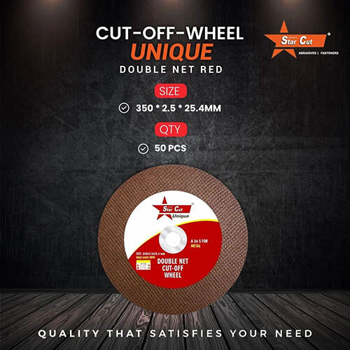Star Cut Cutting Off Wheel - Color: Brown