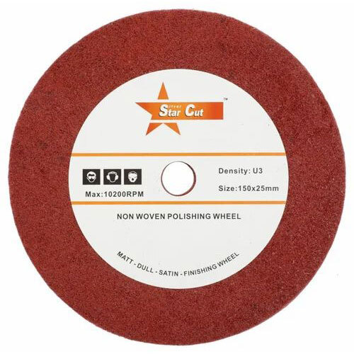 150x25 MM Star Cut Non Woven Polishing Wheel