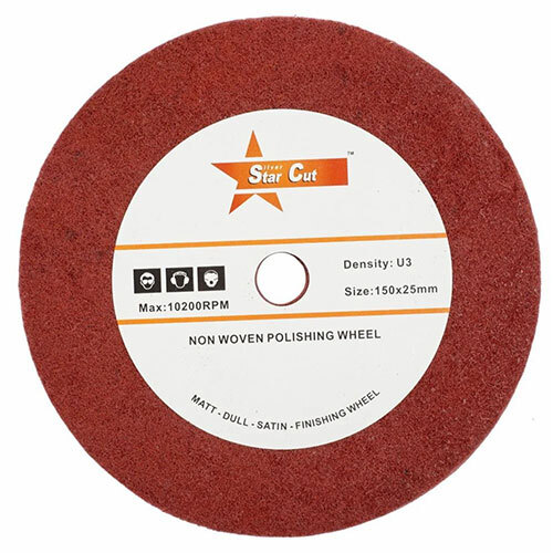 200 X 13 MM Star Cut Non Woven Polishing Wheel