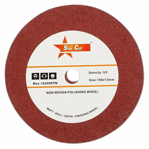 150 X 50 MM Star Cut Non Woven Polishing Wheel