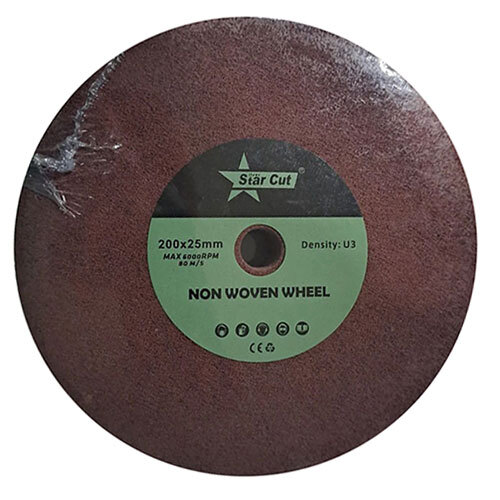200 X 50 MM Star Cut Non Woven Polishing Wheel