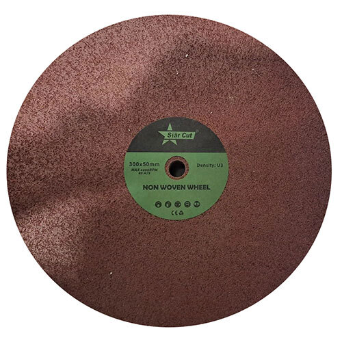 300 X 50 MM Star Cut Non Woven Polishing Wheel