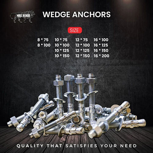 8 X 75 Wedge Anchor Thru Bolt
