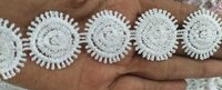 White Polyester Gpo Lace - Length: 1.5 Millimeter (mm)