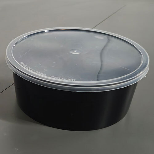 500 Ml Disposable Plastic Food Container - Color: Black at Best Price ...
