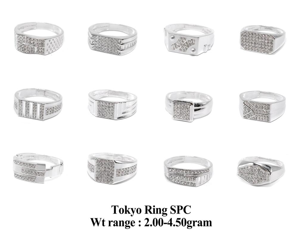 92.5 New Design Silver Tokyo Ring Spc