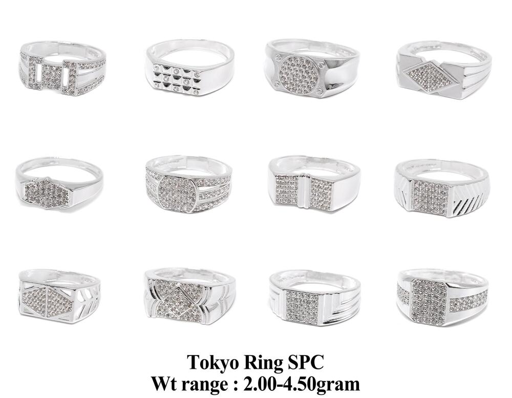92.5 New Design Silver Tokyo Ring Spc
