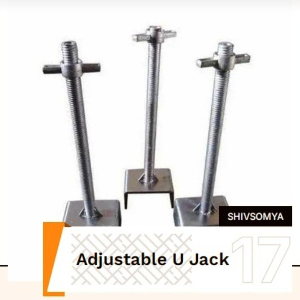 U Jack - Steel, Various Lengths, Different Thicknesses | Pre-galvanized Finish, Adjustable Heights, Compatible With U Heads