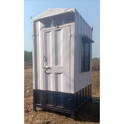 GI Portable Security Cabin - GI Material, Custom Dimensions, Multicolor Design | Guard House with Variable Wall Thickness