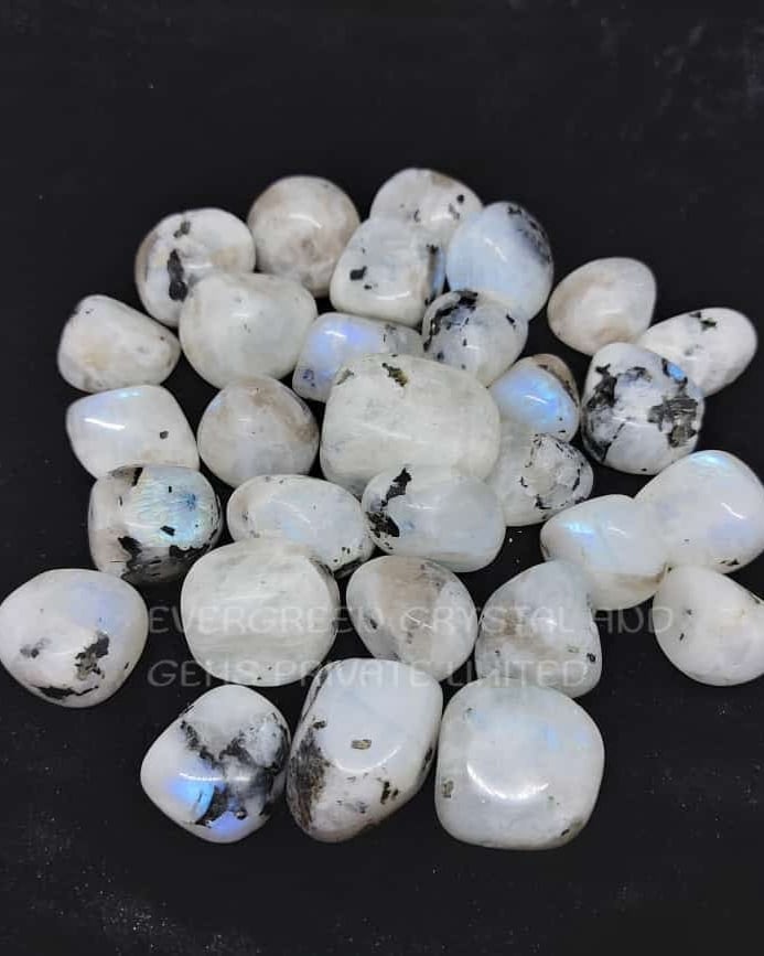White Moonstone Tumbles