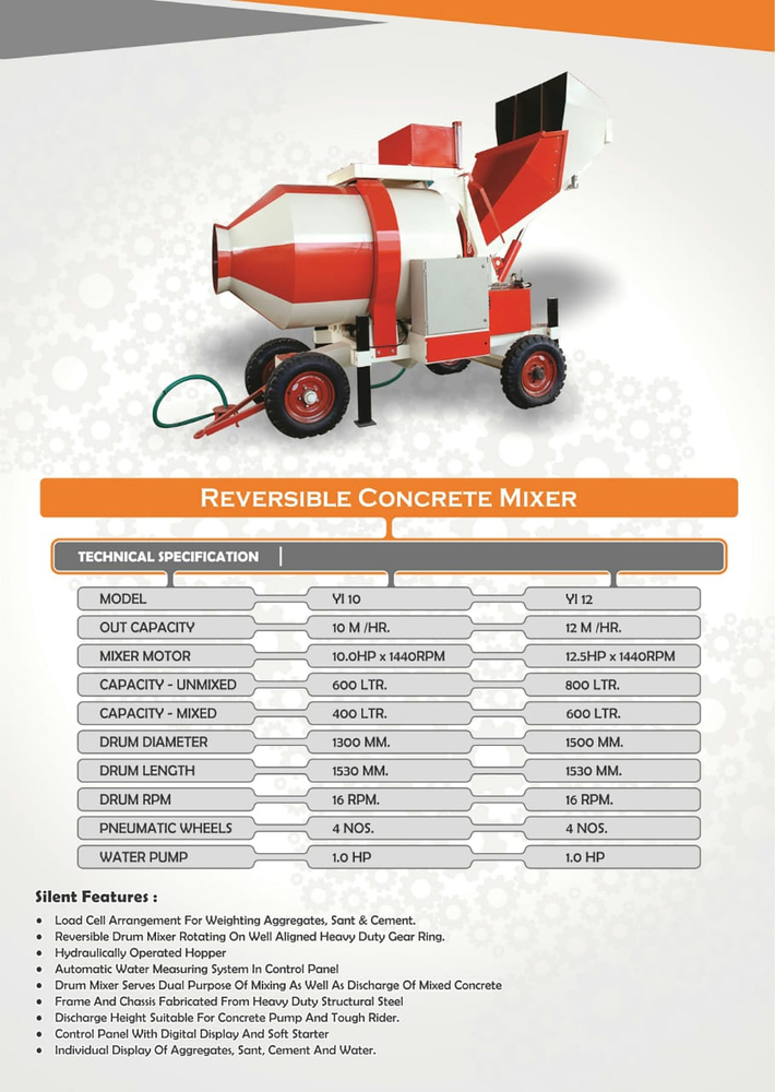 Reversible Batching Plant - Color: White