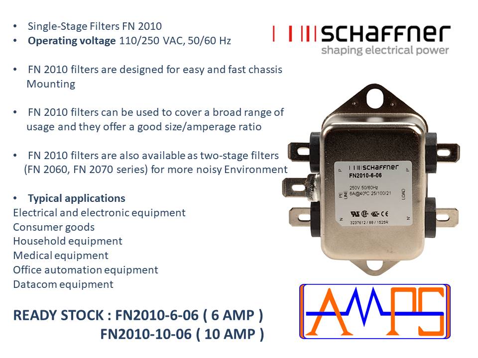 SCHAFFNER FN2090-10-06 EMI Filters