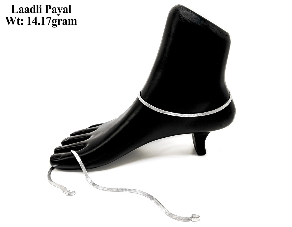 92.5 New Design Silver Laadli Payal