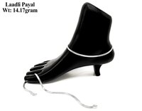 92.5 New Design Silver Laadli Payal