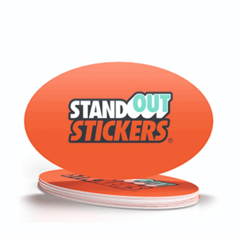 Oval Stickers Printing