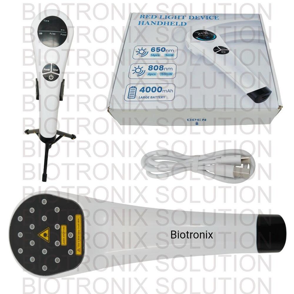 Rechargeable Dual Wavelength Laser Therapy Device 650nm + 808nm with Cooling Fan