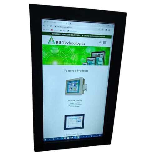 Wall Mount Information Kiosk - Color: Black