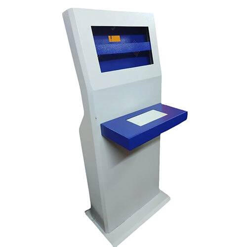 Kiosk With Keyboard Model - Color: White