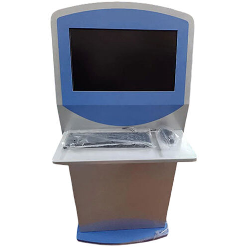 Multi Purpose Touch Screen Floor Stand Kiosk For Hypermarket - Color: Grey