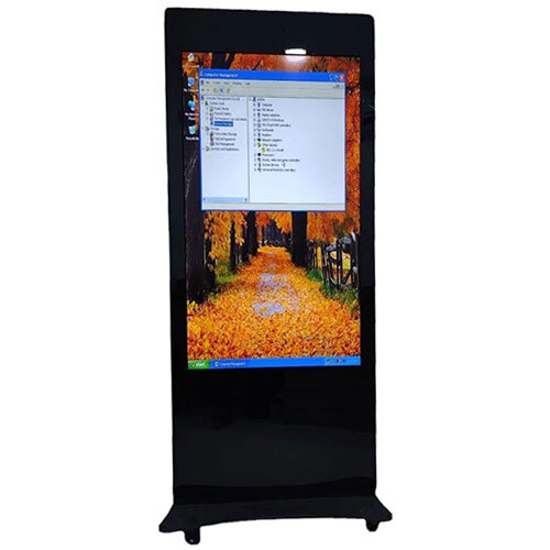 Rbt 43 Inch Interactive Information Kiosk - Color: Black