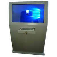 Rbt Touch Screen And Metal Keyboard Kiosk - Color: Grey