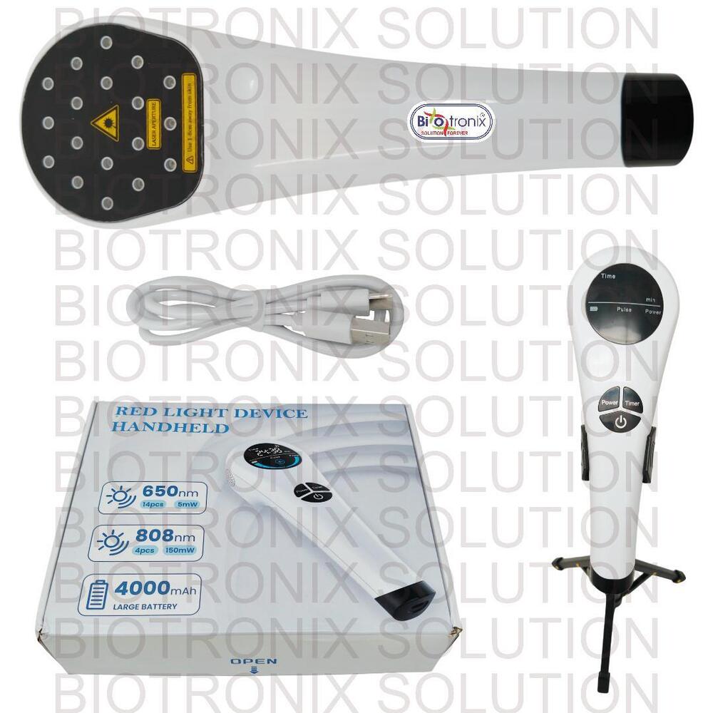 Rechargeable Dual-Wavelength Laser Therapy Device  Digital Display, Cooling Fan & USB-C Charging