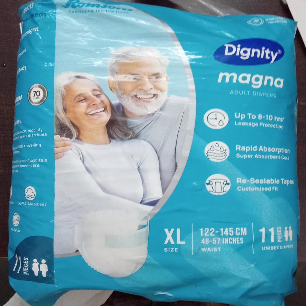 Dignity Adult Diaper - Color: White