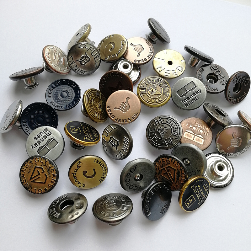 Jeans Button - Color: Grey