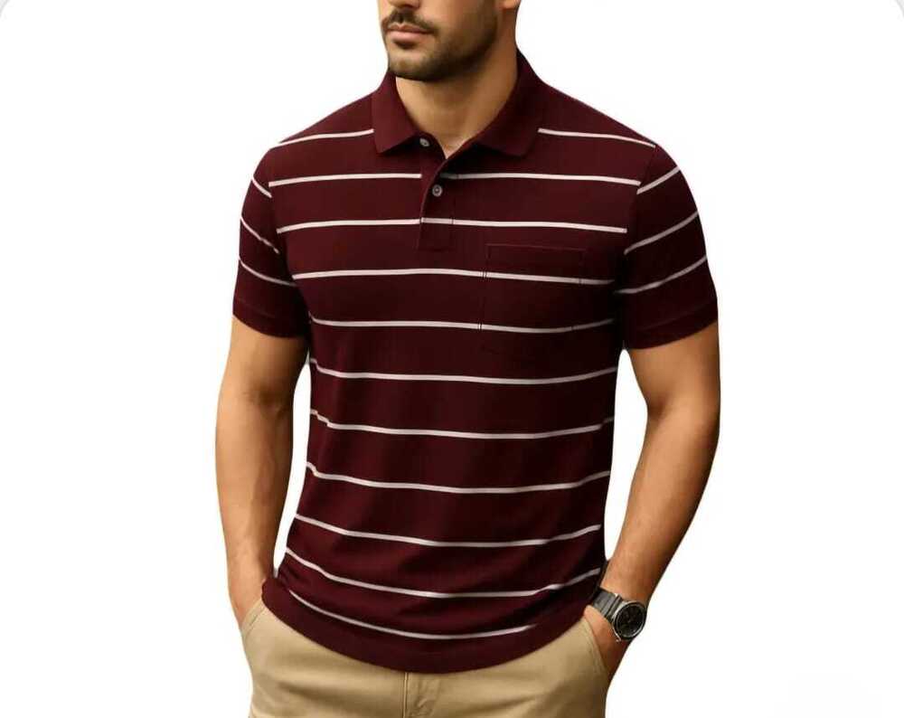 Collar Lining T-Shirt - Age Group: Adult